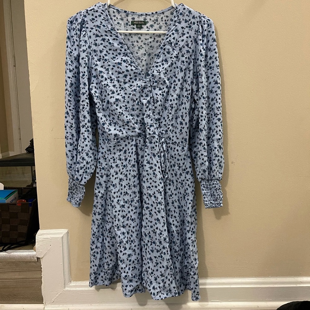 Blue floral sundress